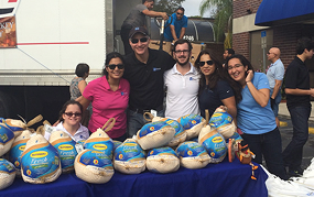 Attorneys with their giveaways