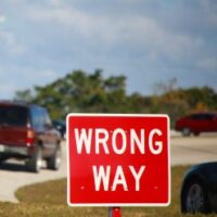 WrongWaySign